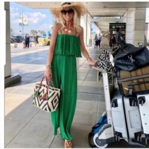 Talia Benson Green Jumpsuit